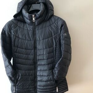Calvin Klein Black premium down Hooded Jacket